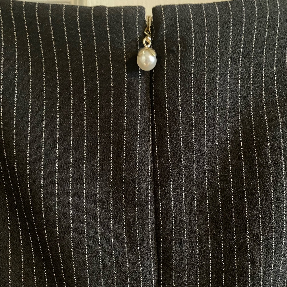 Karl Lagerfeld Navy and White Pinstripe Dress - Picture 9 of 9